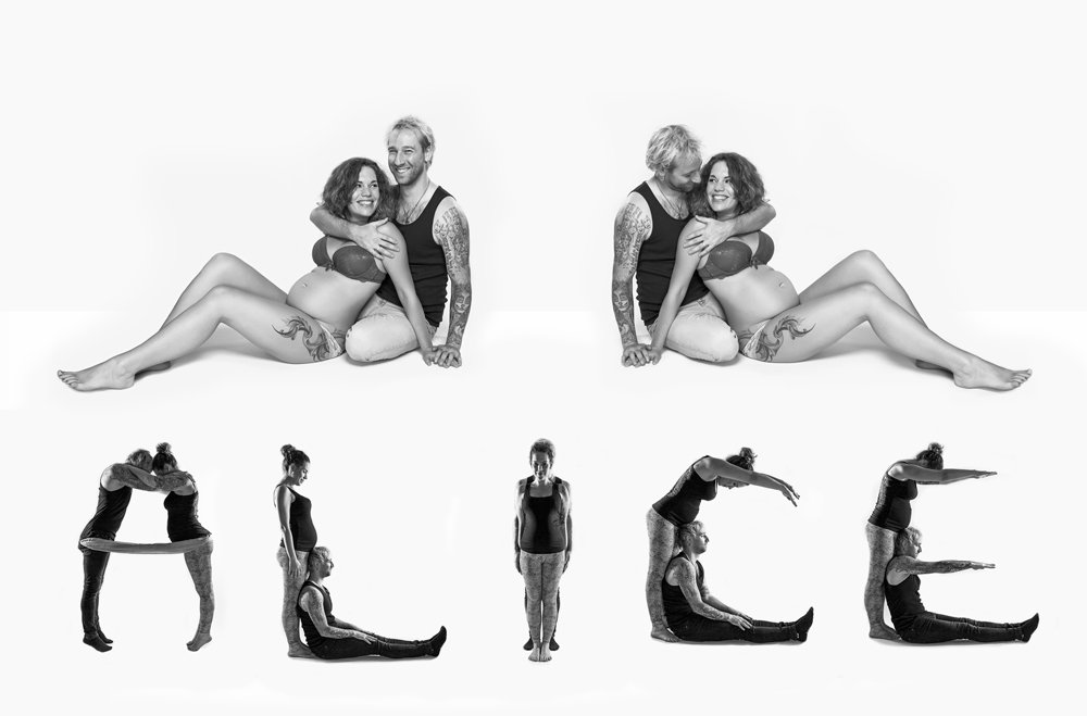 Koláž - těhotenské